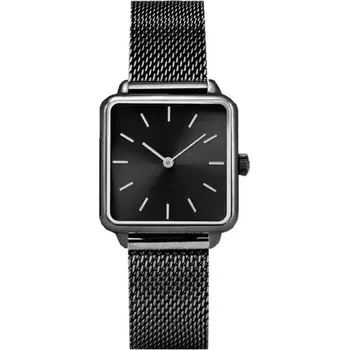 Hodinky Elegantní čtvercové dámské hodinky - Černá