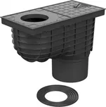 Geiger se spodním odtokem Chuděj Standard DN 125 černý