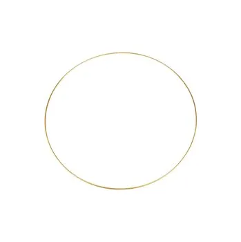 Lapač snů Kovový kruh na lapač snů Ø 50 cm - zlatá