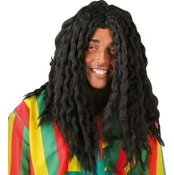 Karnevalová paruka Paruka Rasta černá