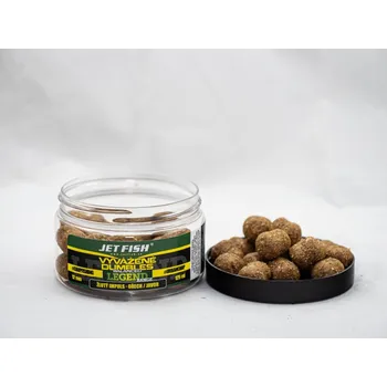 Boilies 200ml -12mm Legend Range Vyvážené boosterované Dumbles : ŽLUTÝ IMPULS_OŘECH/JAVOR
