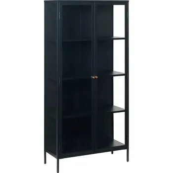 Knihovna Unique Furniture Kovová vitrína Carmel 190 x 90 cm