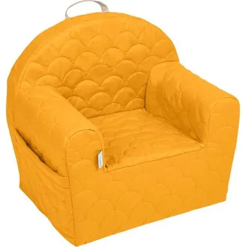 dětské křeslo Albero Mio Dětské křesílko vzor vějíř hořčicové