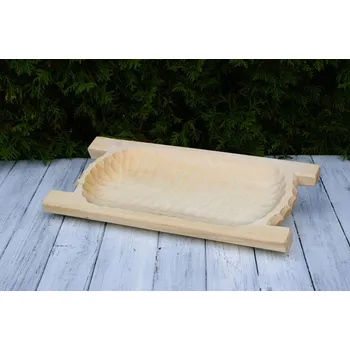 Dřevěné dlabané korýtko 40