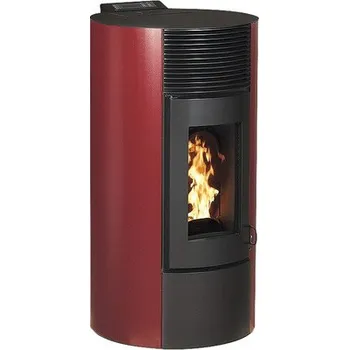 Krbová kamna Peletová kamna Interstoves Paola 9 bordeaux 8,9 kW