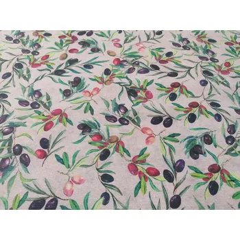 BYTEMA Dekorační látka VERCORS OLIVY šíře 140 cm