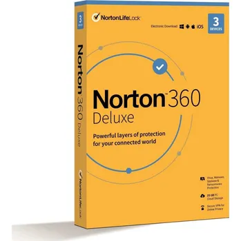 Antivir Norton 360 Deluxe 25 GB VPN elektronická verze
