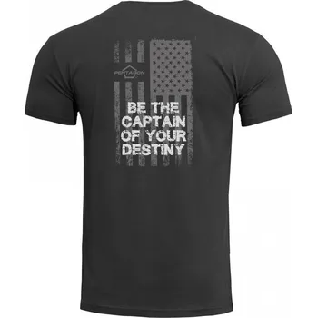 Pentagon® Tactical Pánské tričko Ageron American Flag Pentagon®, Barva: Černá, Velikost: XXL