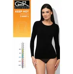 Dámský nátělník T-SHIRT L WOMEN KEEP HOT černá XL