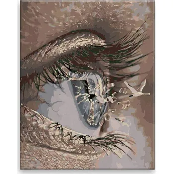 Malování podle čísel - Zlatá klec - 40x50 cm, bez dřevěného rámu - CZ výroba