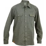 WARMPEACE MESA green/grey XL; Zelená košile + DÁREK DLE VÝBĚRU!