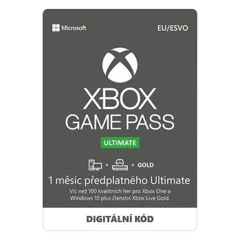 Herní předplatné MICROSOFT Xbox Game Pass Ultimate 1 měsíc (EuroZone), předplatné