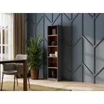 FALCO Knihovna/regál Melisa 40 antracit/dub artisan