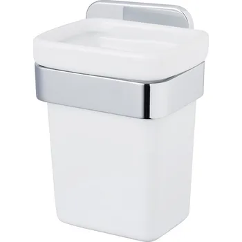 Držák na kartáček BISK Erga Tore, sklenice na zubní kartáčky, chromová, ERG-07825Erga Tore, sklenice na zubní kartáčky, chromová, ERG-07825