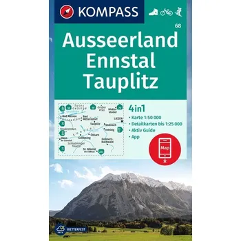 KOMPASS Wanderkarte 68 Ausseerland, Ennstal, Tauplitz 1:50000 - KOMPASS-Karten GmbH