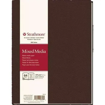 Skicák Strathmore Mixed Media v pevné vazbě 21,6 x 27,9 cm (A4), 190g, 64 listů