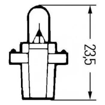 Povinná bezpečnostní výbava Žárovka 24V 1,2W B8,3D s plastovou paticí 13148