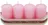 LIMA Válcová svíčka 40 x 70 mm 4 kusy, růžová