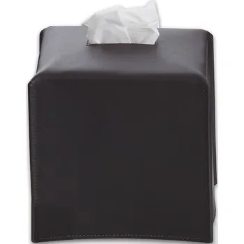 Zásobník na papírové ručníky Decor Walther, Box na kapesníky Nappa čtvercový 14 cm černý - Formadore