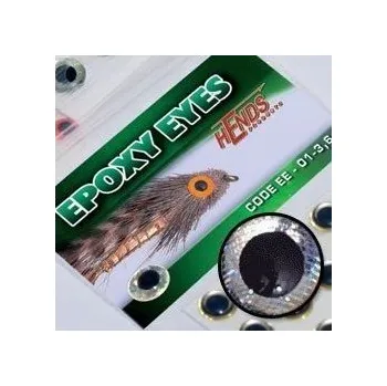 Umělá nástraha Hends Epoxidové Oči Epoxy Eyes Realistic Silver Holographic Průměr: 5mm