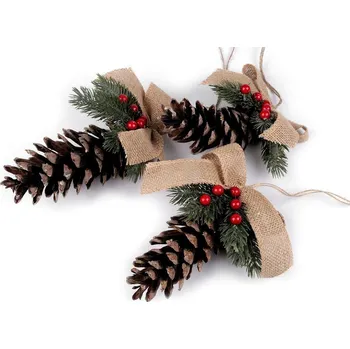 Vánoční dekorace Stoklasa 900125 šiška k zavěšení 14 x 17 cm