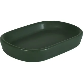 BISK Erga Nero, miska na mýdlo, tmavě zelená, ERG-08360