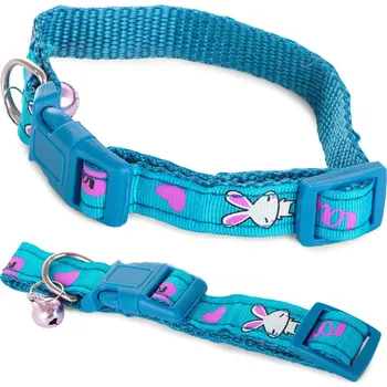Obojek pro psa Przyjaciele Látkový obojek pro psy a kočky se zvonečkem