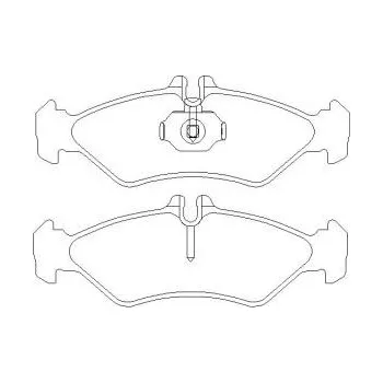 Brzdová destička Brzdové destičky Mercedes Sprinter, VW 8845