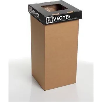 Odpadkový koš RECOBIN Koš na tříděný odpad Mini, recyklovaný, černá, 20 l, RECOBIN 146746