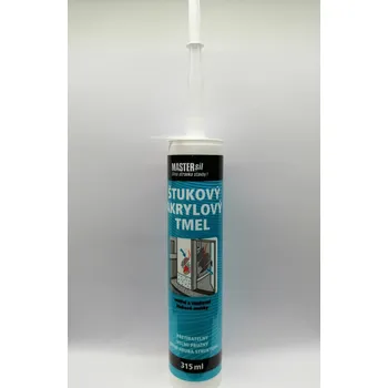 Tmel MASTERsil® Štukový akrylový tmel bílá 315 ml