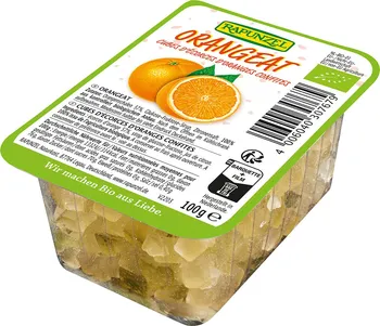 Kandované ovoce Rapunzel Kandovaná pomerančová kůra BIO 100 g