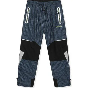Chlapecké oblečení KUGO ZATEPLENÉ OUTDOOROVÉ KALHOTY S FLEECEM KUGO, velikost 140 - 170 Barva: Šedomodrá, Velikost: 140