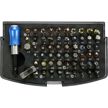 Bit Sada bitů s adaptérem 1/4" 59ks, YATO