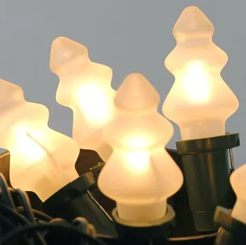 Vánoční dekorace Žárovka Stromek bílý 20V/0,1A cena za 1 ks