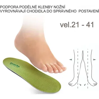 Vložka do bot SVORTO NEW Vložky ortopedické dětské 044 vel.21-41, --- - 36
