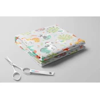 Softshell s beránkem, Lišky, jednorožci a pávi Barva: Šedá