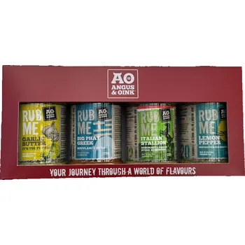 Koření Angus & Oink Dárkové balení BBQ koření ,,chutě středomoří" Angus&Oink