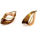 Zlaté náušnice s klasickém zapínáním