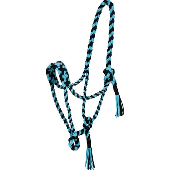 Pool's Ohlávka provazová Braided Pool's, black/sky blue