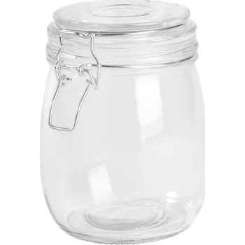 Dóza na potraviny Skleněná skladovací nádoba CLICKY L, kapacita cca. 750 ml