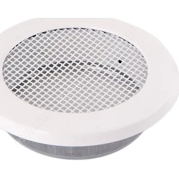 Krbová obestavba Krbová mřížka KULATÁ 160 mm bílá