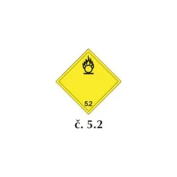 samolepka Samolepky ADR, 25x25cm "Organické peroxidy 5.2" 11739E