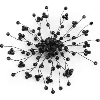 Brož Brož se skleněnými broušenými korálky Hand made