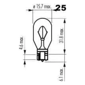 Autožárovka Žárovka 12V 16W W2,1x9,5d 13054