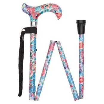 Vycházková hůl skládací Multi Floral (84-94 cm)