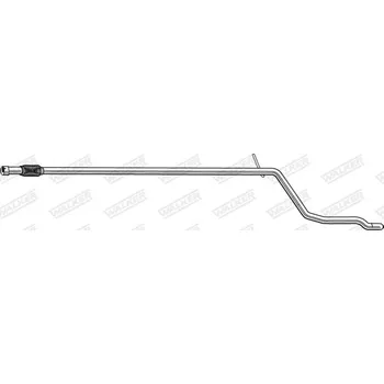 Přední díl výfuku Výfuková trubka WALKER 10676