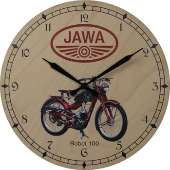 Hodiny JAWA Dřevěné nástěnné hodiny 400 mm JAWA ROBOT 100 400 mm