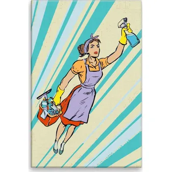 Dětské zboží Malování podle čísel - Hospodyně - 40x60 cm, bez dřevěného rámu - CZ výroba