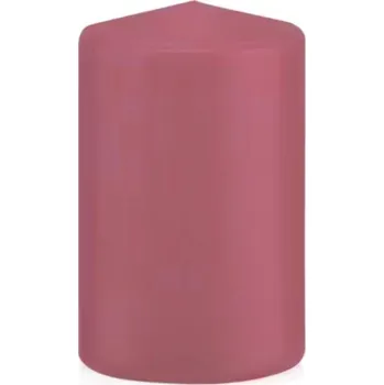 Svíčka Svíčka Wiedemann, válec, růžová, 6 x 11 cm