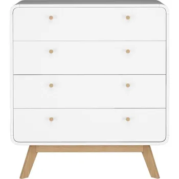 Komoda Bílá vysoká komoda 80x88 cm Caitlin – Støraa ID_1013274